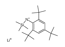 lithium N-trimethylsilyl-1-amino-2,4,6-tri-tert-butylbenzene结构式