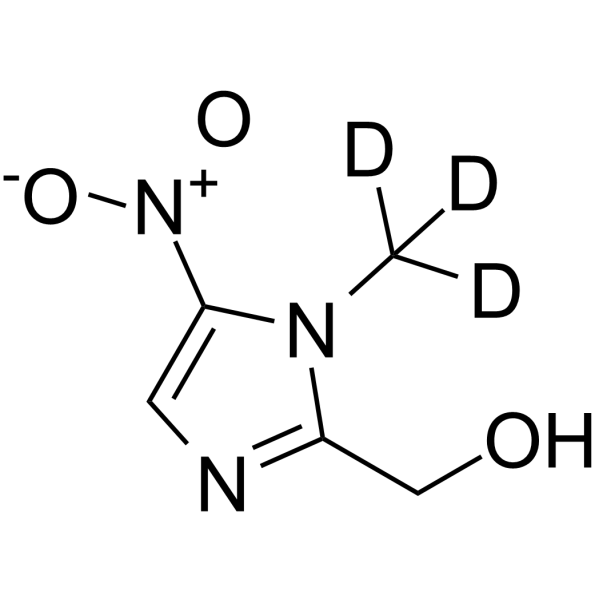 1-(三氘甲基)-5-硝基-1H-咪唑-2-甲醇结构式