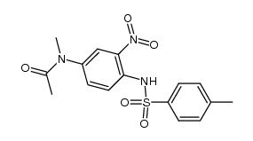 3-Nitro-4-p-toluolsulfonamido-1-(N-methylacetamido)-benzol Structure