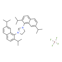 1,3-Bis(2,7-diisopropylnaphthalen-1-yl)imidazolinium tetrafluoroborate Structure