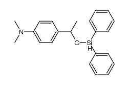 4-(1-(diphenylsiloxy)ethyl)-N,N-dimethylbenzenamine结构式