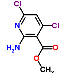 2-氨基-2,4-二氯烟酸甲酯结构式