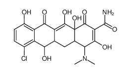 demethylchlortetracycline Structure