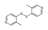 3-methyl-4-[(3-methylpyridin-4-yl)disulfanyl]pyridine结构式