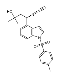 (R)-4-azido-2-methyl-4-(1-tosyl-1H-indol-4-yl)butan-2-ol Structure