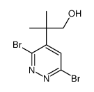 2-(3,6-dibromopyridazin-4-yl)-2-methylpropan-1-ol Structure