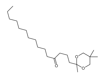 1-(2,5,5-trimethyl-1,3-dioxan-2-yl)pentadecan-4-one Structure