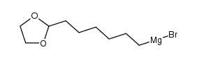 7,7-ethylenedioxyheptylmagnesium bromide结构式