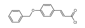 3-(4-benzyloxyphenyl)-propenoic acid chloride Structure