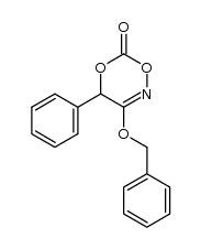 3-Benzyloxy-4-phenyl-4H-1,5,2-dioxazin-6-on结构式