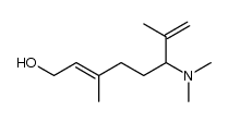 (E)-6-(dimethylamino)-3,7-dimethylocta-2,7-dien-1-ol结构式