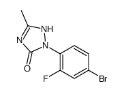 2-(4-溴-2-氟苯基)-1,2-二氢-5-甲基-3H-1,2,4-三唑-3-酮结构式