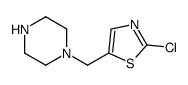 1-[(2-氯-5-噻唑)甲基]哌嗪结构式