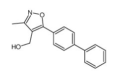 [3-methyl-5-(4-phenylphenyl)-1,2-oxazol-4-yl]methanol Structure