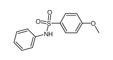4-methoxy-N-phenylbenzene-sulfonamide结构式