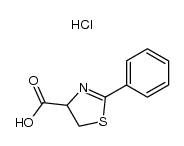 2-Phenyl-2-thiazolin-4-carbonsaeure-hydrochlorid结构式