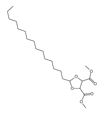 dimethyl 2-pentadecyl-1,3-dioxolane-4,5-dicarboxylate Structure