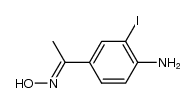 4-amino-3-iodoacetophenone oxime结构式