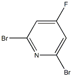 2,6-DIBROMO-4-FLUOROPYRIDINE Structure