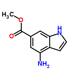 4-氨基-6-吲哚甲酸甲酯盐酸盐结构式