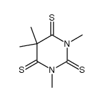 1,3,5,5-tetramethyl-2,4,6(1H,3H,5H)-pyrimidinetrithione Structure