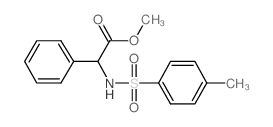 2-(4-甲基苯基磺酰氨基)-2-苯乙酸甲酯结构式