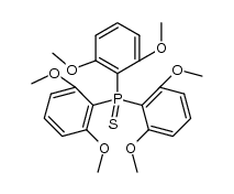 tris(2,6-dimethoxyphenyl)phosphibe sulfide结构式