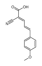 2-cyano-5-(4-methoxyphenyl)penta-2,4-dienoic acid Structure