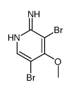 3,5-二溴-4-甲氧基吡啶-2-胺结构式