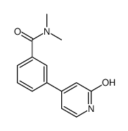 N,N-dimethyl-3-(2-oxo-1H-pyridin-4-yl)benzamide结构式