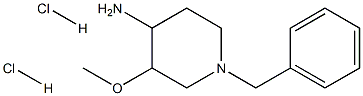 1-Benzyl-3-methoxy-piperidin-4-ylamine dihydrochloride Structure