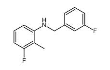 3-Fluoro-N-(3-fluorobenzyl)-2-methylaniline Structure