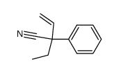2-ethyl-2-phenylbut-3-enenitrile结构式