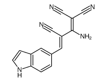 2-amino-4-(1H-indol-5-yl)buta-1,3-diene-1,1,3-tricarbonitrile结构式
