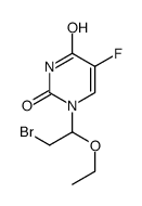 1-(2-bromo-1-ethoxyethyl)-5-fluoropyrimidine-2,4-dione结构式
