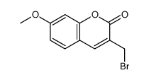 3-(bromomethyl)-7-methoxy-2H-chromen-2-one Structure