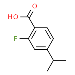 2-氟-4-异丙基苯甲酸结构式