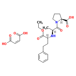 (S)-1-((S)-2-(((R)-1-ethoxy-1-oxo-4-phenylbutan-2-yl)amino)propanoyl)pyrrolidine-2-carboxylic acid compound with maleic acid (1:1) structure