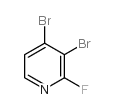 3,4-Dibromo-2-fluoropyridine Structure