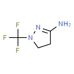 1H-Pyrazol-3-amine,4,5-dihydro-1-(trifluoromethyl)- Structure