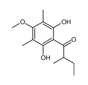 1-(2,6-dihydroxy-4-methoxy-3,5-dimethylphenyl)-2-methylbutan-1-one Structure
