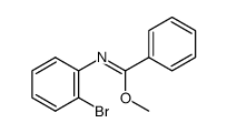 (Z)-methyl N-2-bromophenylbenzimidate结构式