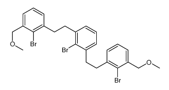 2-bromo-1,3-bis[2-[2-bromo-3-(methoxymethyl)phenyl]ethyl]benzene结构式