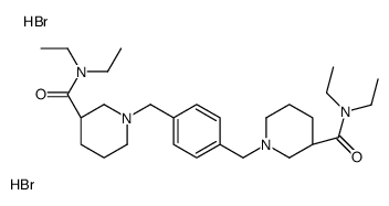 alpha,alpha'-Bis(3-(N,N-diethylcarbamoyl)piperidino)-p-xylene dihydrobromide结构式