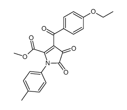 4-p-ethoxybenzoyl-5-methoxycarbonyl-1-p-tolylpyrrole-2,3-dione Structure