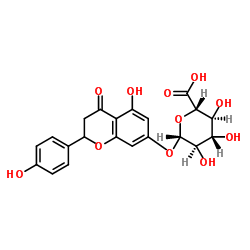 柚皮素-7-O-葡萄糖醛酸苷结构式