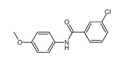 3-chloro-N-(4-methoxyphenyl)benzamide Structure