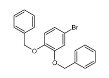 1,2-双(苄氧基)-4-溴苯结构式