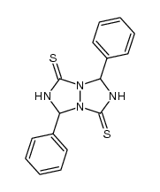 tetrahydro-3,7-diphenyl-[1,2,4]triazolo[1,2-a][1,2,4]triazole-1,5-dithione Structure