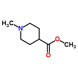 N-甲基-4-哌啶甲酸甲酯结构式